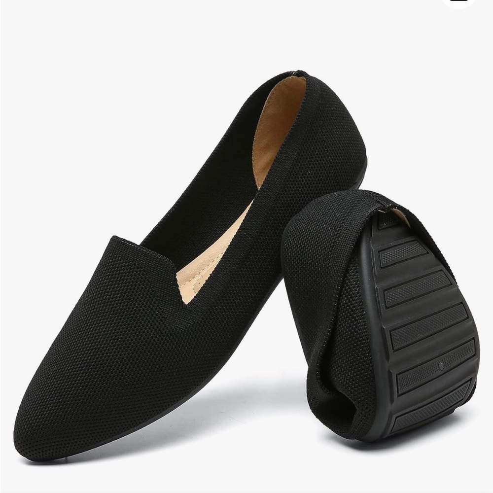 katliu women’s knit flats size 9